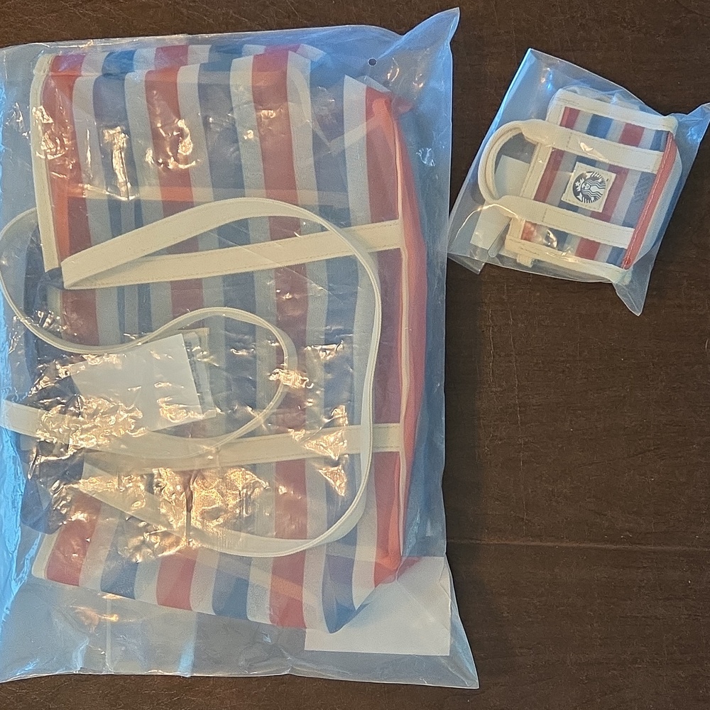 NWT - Starbucks RARE Mesh Tote + Mini Tote - Picture 13 of 13